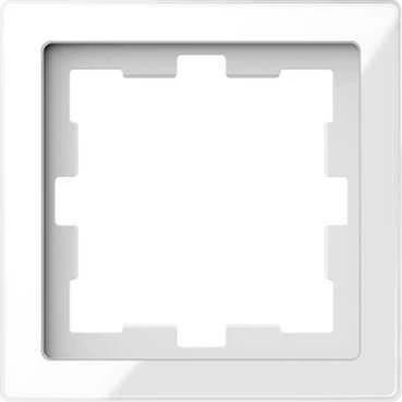  артикул MTN4010-6520 название Рамка одинарная, серия D-Life, Стекло Белый кристалл